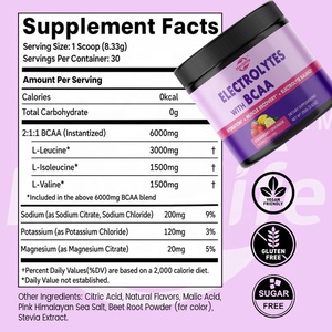 Private Label OEM BCAA Powder, 2:1:1 Branched Chain Amino Acids with Electrolytes Powder Hydration Powder Recovery Drink - Product Image 2