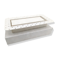 Diffuseur d'air moderne blanc pour plafond, mur ou sol, en métal, pour ventilation par advection, 4 * 10 pouces, pour cloison sèche
