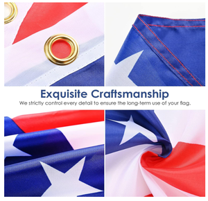 Drapeau personnalisé de Caroline du Sud (États-Unis) en polyester écologique pour affichage intérieur/extérieur avec œillets en laiton – Bannière design - Product Image 5