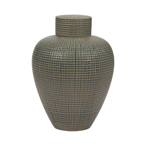 Vaso Decorativo in Ceramica Stile Ginger Jar con Coperchio, Moderno Vaso per Fiori per Soggiorno, Camera da Letto, Ufficio, Decorazione da Tavolo - Product Image 3