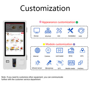 24-32 inç Self-Service dokunmatik Kiosk dijital fatura ödeme otomat restoran reklam Metal sipariş ödeme için - Product Image 5