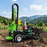 Machine de forage hydraulique très vendue pour puits d'eau de 100m/200m, équipement de forage de puits d'eau hydraulique pour sols