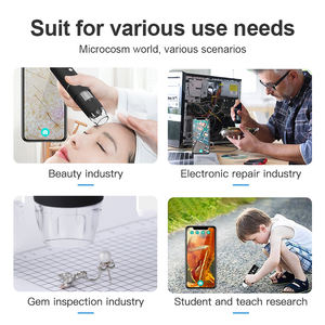 Microscopio de reparación móvil de mano, cámara de vídeo fotográfica, 8LED, 1000X, 1080P, WIFI, microscopio electrónico Digital inalámbrico para comprar en línea - Product Image 5