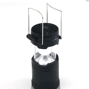 NPOT 2 In 1 Multifunctional Outdoor Fan Battery Camping Light Retractable COB Camping Lantern With Fan