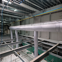 Système de ventilation flexible anti-condensation de qualité supérieure Conduit d'air résistant aux hautes températures Atelier Systèmes de CVC Partie directe