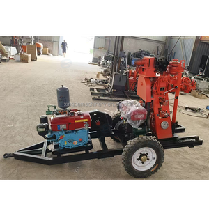 低価格ポータブル地質調査用コアボーリングリグ、ポンプ＆ディーゼルエンジン搭載、50m掘削深度ミニロックドリル - Product Image 2