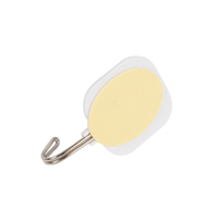 Crochets adhésifs floraux vintage, autocollants carrés en forme de fleur, crochets muraux en plastique PP pour décoration esthétique de chambre, uniquement pour murs secs