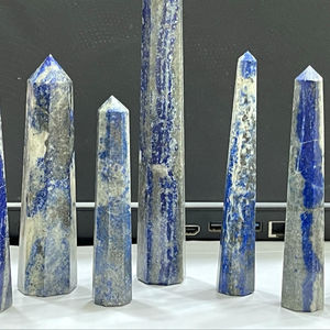 Torres de obelisco de lapislázuli azul natural Piedras preciosas sueltas semipreciosas a granel para curación y Reiki Lapislázuli - Product Image 1