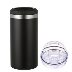 16oz Double Wall Vacuum Insulated Can or <b>Bottle</b> Cooler Keeps Beverage Cold for Hours - Powder Coated - Product Image 4