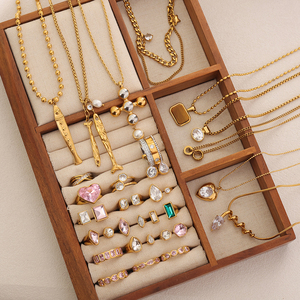 สร้อยคอจี้รูปหัวใจประดับเพชรซิคอนชุบทอง 18K PVD สแตนเลสกันน้ำ <span class=keywords><strong>MSX</strong></span> สำหรับผู้หญิง เป็นของขวัญ - Product Image 5