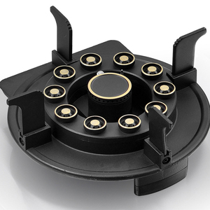 Stufa a Gas per uso domestico con fornello in vetro temperato a conchiglia a disco magico a tre occhi a risparmio energetico - Product Image 5