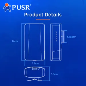 PUSR Point To Point/MultiPoint Outdoor Wireless Bridge Dual Band 5.8G WiFi Ip64 Waterproof Up To 2KM CPE ST508E 2 Piece