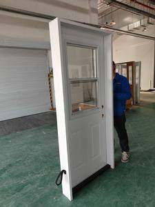 La porte prémontée en acier, avec châssis en PVC et fenêtre de commande en verre transparent <span class=keywords><strong>22</strong></span> "36" - Product Image 2