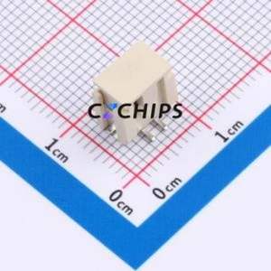 HCZZ0398-2 Wire-to-Board Pin Header SMD,P=2mm Connector ( Pin Structure: 1x2P )( Pitch: 2mm )( Mounting Type: Vertical Mount ) - Product Image 1