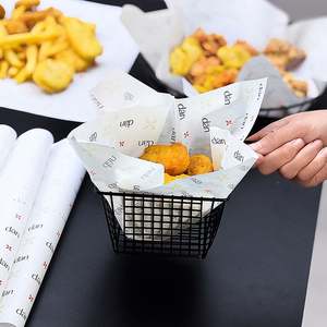 Custom Personalized Fried Chicken Fries Burger Sandwich <b>Food</b> Packaging <b>Paper</b> Eco-Friendly <b>Food</b> Grade Greaseproof - Product Image 2