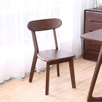 Chaise de salle à manger minimaliste en bois massif de style nordique pour la maison, le bureau et l'hôtellerie, chaise simple à dossier croisé pour petit café familial et restaurant