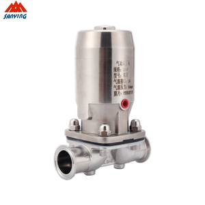 दवा/खाद्य एस्प्टिक के लिए नियंत्रण वाल्व के लिए सैनिटरी स्टेनलेस स्टील316 एल न्यूमेटिक डायाफ्राम - Product Image 3