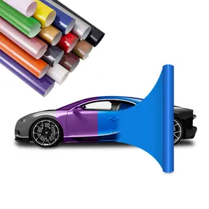 चिंतनशील गिरगिट मोती चमकदार क्रीम सर्वश्रेष्ठ कार फिल्म रैप विनाइल ओएम ब्लू ग्रे विनाइल रैप टीपू कार डिजाइन सस्ता