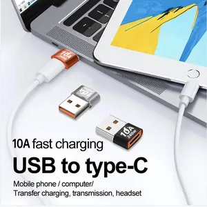 <span class=keywords><strong>Adaptador</strong></span> <span class=keywords><strong>OTG</strong></span> <span class=keywords><strong>USB</strong></span> Tipo-C Hembra a <span class=keywords><strong>USB</strong></span> Macho de 10A, 240W, Convertidor de Aleación de Aluminio, Cargador de Transferencia para Teléfono 15/14 Pro para S25 - Product Image 2