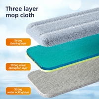 Vadrouille plate en microfibre nettoyeur mains libres auto-nettoyante vadrouille plate nettoyeur de sol pour le nettoyage à domicile