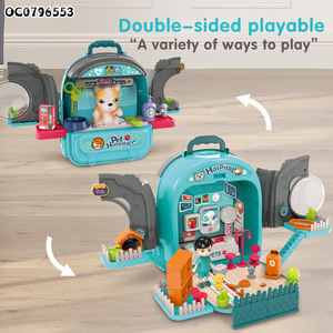 Sac à dos de jeu d'imitation 3-en-1 : Kit de jeu vétérinaire <span class=keywords><strong>pour</strong></span> animaux de compagnie 2025 <span class=keywords><strong>pour</strong></span> enfants - Product Image 3