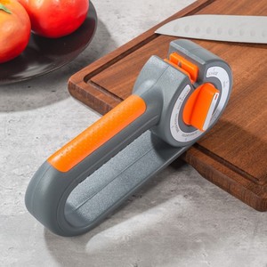 Aiguiseur de couteaux tout-en-un 6-en-1, réglable sur 6 niveaux, pour couteaux de chef, outil de cuisine essentiel pour la maison, en acier - Product Image 3