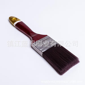 Brocha Plana para Pintar de 13-19mm con Fibra PET, Mango de Abedul, Transparente Rojo Vino, Origen Zhenjiang, Soporte OEM - Product Image 4