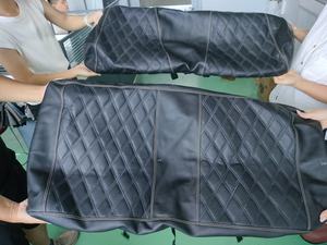 Housse de siège et de dossier en cuir microfibre pour voiturette de golf, compatible avec les modèles précédents, couleur au choix - Product Image 5