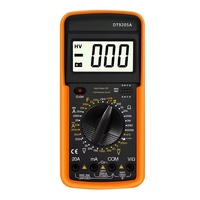 DT9205A Meteran Arus dan Tegangan Digital Multimeter Multifungsi dengan Layar LCD Meteran Digital Cerdas Berukuran Saku