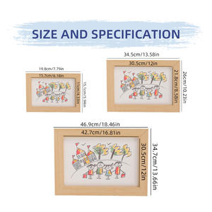 <span class=keywords><strong>Dibujos</strong></span> A4 <span class=keywords><strong>para</strong></span> niños Madera real magnética extraíble con marco de regalo de imagen de vidrio - Product Image 4