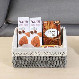 Cubo de mimbre anidado tejido a mano, cestas de almacenamiento de mimbre con revestimiento para estantes, decoración organizadora - Product Image 5