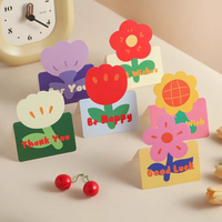 Mini cartes de voeux en papier d'art 3D Cadeaux d'anniversaire Saint Valentin de dessin animé minimaliste Enseignants de maternelle (enfants) Personnalisé