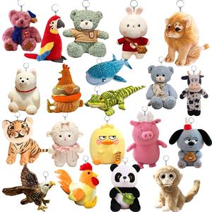 Großhandel Maßgefertigte Hochwertige Plüschtier-Schlüsselanhänger Individueller Stofftier-Anhänger - Product Image 6