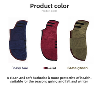 Peignoir pour chien en microfibre premium, fournitures pour animaux de compagnie en gros, peignoir de séchage rapide pour animaux, source d'usine, multi-tailles, B2B