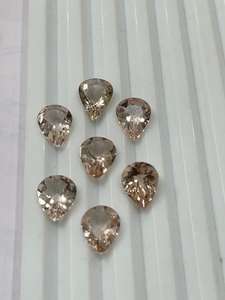 Producto a granel hecho a mano de la mejor calidad, piedras preciosas de morganita Natural con excelente acabado, forma de pera calibrada suelta tratada térmicamente - Product Image 5