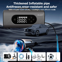 Kit de démarrage de voiture 8 en 1 avec batterie externe 10000mAh, gonfleur de pneus, courant de pointe 1500A/2500A, booster de batterie pour camions