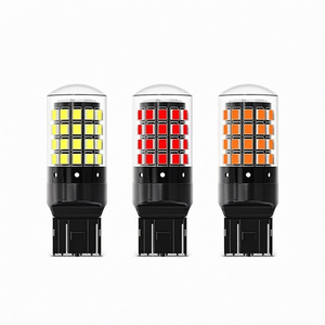 หลอดไฟ LED T20 7443 7440 W21W W21/5W WY21W 2835 54SMD 3000LM 12V สีขาว แดง เหลืองอำพัน สำหรับรถยนต์ ไฟเลี้ยวและไฟถอยหลัง รับประกัน 2 ปี - Product Image 1