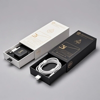 Emballage de produits 3C en gros, boîte en papier personnalisée, écouteurs, montres intelligentes, gaufrage UV spot, boîte pliable artisanale, conception gratuite, accessoire
