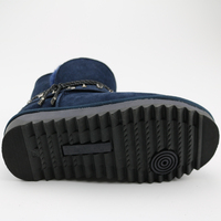 Bottes en cuir thermiques personnalisées pour femmes, bottes de neige classiques à la cheville pour femmes, bottes d'hiver personnalisées