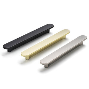 Pegangan kabinet dapur Emas kuningan disikat paduan seng Modern 128mm tarik gaya panas Harga kompetitif 96mm 192mm untuk penggunaan sekolah - Product Image 6