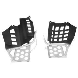 Paio di protezioni nere per tacco poggiapiedi per Yamaha Banshee 90-06 sinistra + destra Nerf bar - Product Image 5