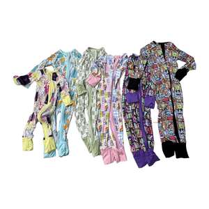 2025 Wholesale <strong>Blind</strong> Box Bamboo Clothes Toddler Sleepers Character Print Baby Bamboo Zippy Pajamas Mystery Box - Product Image 3