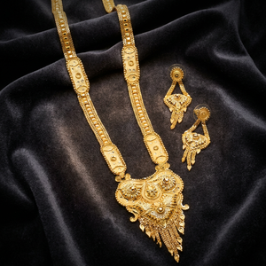 Wholesale Fashion Jewelry 14K 18K 24K Gold Plated <b>Long</b> Forming <b>Necklaces</b> Set, Traditional Jewelry Set, Brass Gold Filled Jewelry - Product Image 1