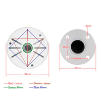 Soporte de CCTV en forma de L, soporte de Hemisferio de monitoreo de montaje en pared a prueba de lluvia para exteriores, adecuado para cámara de seguridad Cctv