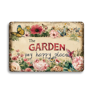 Cartel de hojalata antiguo personalizado, letras de Metal, placas Vintage <span class=keywords><strong>para</strong></span> decoración del hogar y el jardín, impresión UV, modelo de <span class=keywords><strong>hierro</strong></span>, superventas - Product Image 2