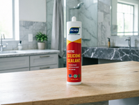 Fabricant R&D de mastic silicone anti-âge sans solvant pour l'étanchéité des éviers en verre feuilleté, certifié ISO14001