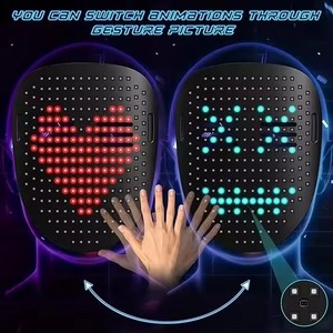 Cheaper Price Cosplay LED Light up Glow Halloween Carnival Half Face Party Purge <strong>Scary</strong> Rave <strong>Mask</strong> for Adults Kids - Product Image 6