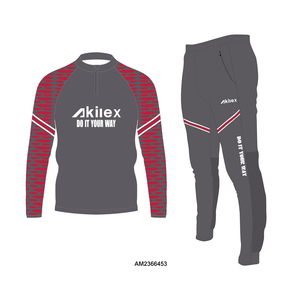 Akilex Custom il tuo Design OEM di alta qualità Slim Fit abbigliamento sportivo da Jogging tute uomo abbigliamento sportivo tuta ginnastica set Fitness - Product Image 1