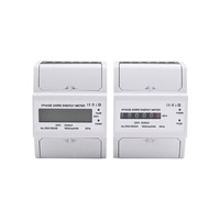 Meter Energi Fasa Tunggal DDS Mini LCD Display untuk Rumah Tangga 230V 50/60Hz DIN Rail Baru Pengukur Kilo Watt Jam Kelas Akurasi 1