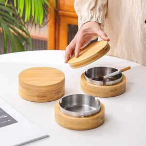 Cenicero de <span class=keywords><strong>Madera</strong></span> Natural Premium con Revestimiento Extraíble de Acero Inoxidable y Tapa Antirozor <span class=keywords><strong>para</strong></span> Hogar, Oficina, Bar, Patio, Grabado Personalizado - Product Image 3